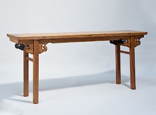 Chinese elm wood altar table, 19th century