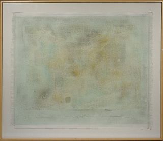 Robert Natkin (1930-2010) colored lithograph pastel coloration, abstract 