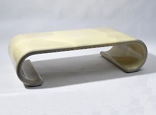 Karl Springer type Mid-Century modern coffee table