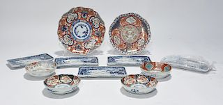Eleven pieces of Japanese ceramics