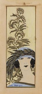 Kees van Dongen, (Dutch, 1877-1968), Tete de femme (Woman in Feathered Hat)