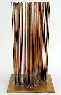 VAL BERTOIA 100 RODS OF SOUND SHAPE OF "SILVER"