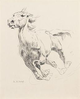 William Robinson Leigh, (American, 1866-1955), Running Horse (study for Midnight Ride of Paul Revere, 1917)