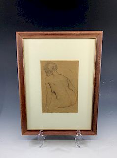 Lawton Parker Drawing of a Female Nude