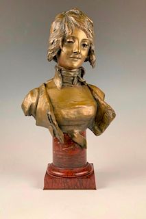 Bronze Bust by S. van der Straeten