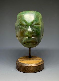 Olmec Carved Jade Head