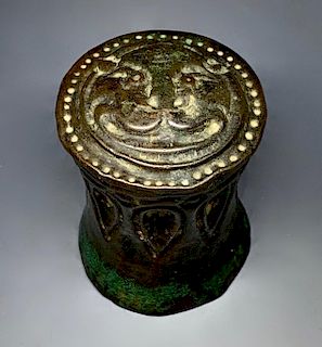 Ancient Roman Bronze Axel Cap