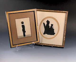 Two Mid 19thc. Silhouettes