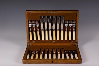 19th Century Mappin & Webb Fish Service for Twelve