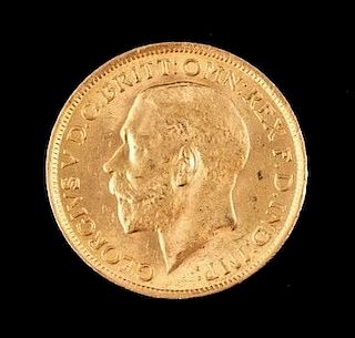 1915 George V Sovereign 22K Gold Coin