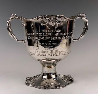 Silver Plated Athletic Trophy