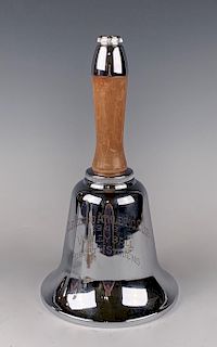 Silver Plate and Wood Cocktail Shaker Trophy