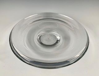 Orrefors Colorless Crystal Center Bowl