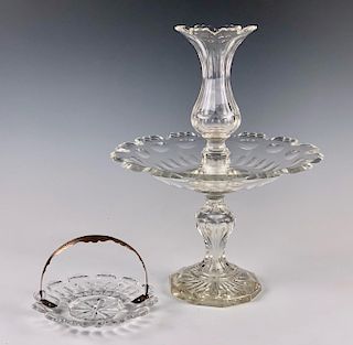 Two Pieces English Cut Crystal