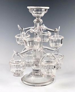 A Blown Glass Epergne