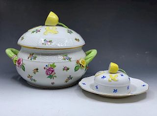 Two Pieces of Herend Porcelain