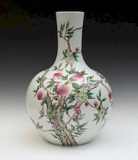 Monumental Nine Peach Chinese Vase