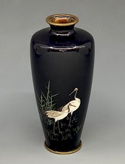 Japanese Cloisonne Vase, Meiji Period