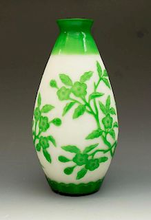 Peking Glass Style Vase