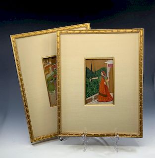 Two Indian Miniature Paintings, early 20thc.