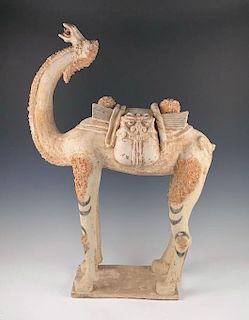 Chinese Tang Dynasty Pottery Camel