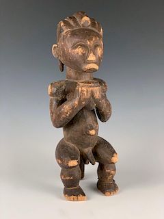 A Gabon or Hemba Bowl Bearer, Congo Region, Late 19th c