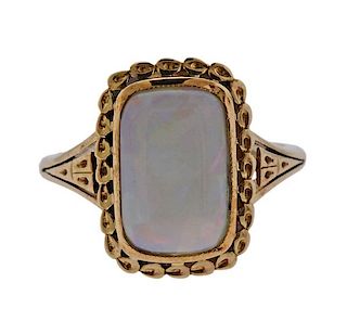Antique 14k Gold Opal Ring 