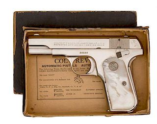 **Colt Model 1908 Factory Nickel in the Original Box 