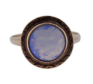 Antique 14K Gold Opal Ring