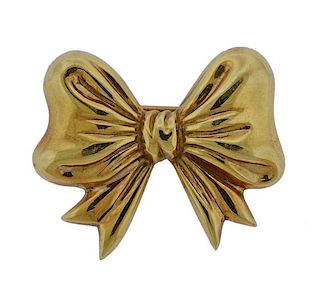 Tiffany &amp; Co 18K Gold Bow Brooch