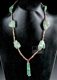 Maya Greenstone & Shell Necklace