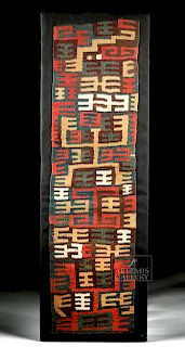 Proto-Nazca Textile - Abstract Anthropomorphic Figure