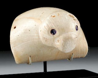 Nazca Clam Shell Sea Lion with Inlaid Shell Eyes