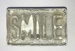 Smile Advertising Glass Paperweight 