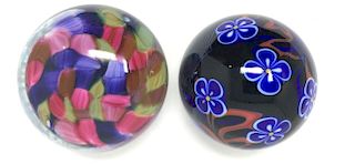 Two Art Glass Paperweights