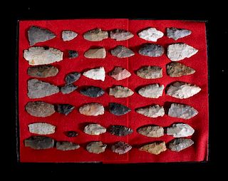 Collection of Prehistoric Spear Points & Artifacts
