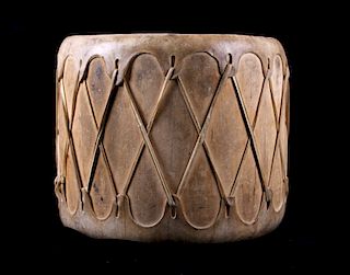 Plains Indian Rawhide Stretch Drum
