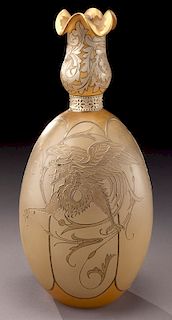 Mount Washington Royal Flemish bulbous vase