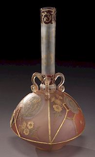Mt. Washington Royal Flemish stick vase,