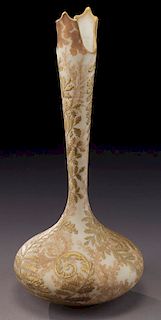 Mount Washington Crown Milano bulbous stick vase