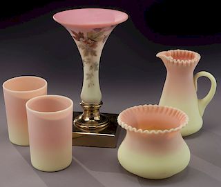 (5) Pcs. Burmese glass.
