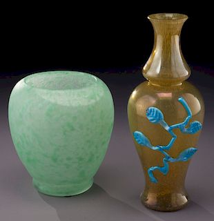 (2) Cintra glass items,