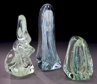 (3) Rollin Karg translucent sculptures