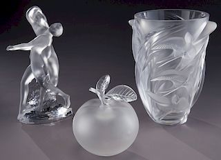 (3) Pcs. Lalique France crystal,