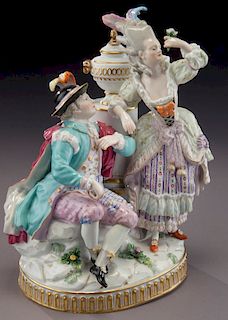 Meissen porcelain figural group
