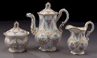 (3) Pc. Meissen porcelain coffee service,