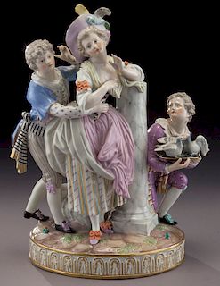 Meissen porcelain "The Noble Decision" figural