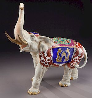 German porcelain elephant,