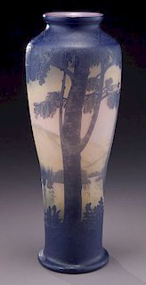 Monumental Devez French cameo vase,