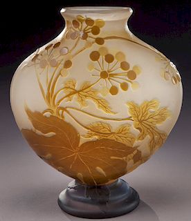 Galle French cameo glass vase,